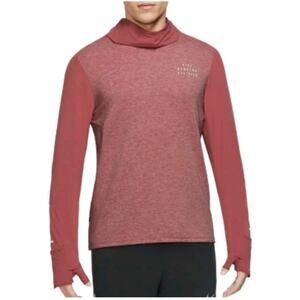 Nike Running Division Cowl Neck Wool Blend Men's XL Long Sleeve Shirt Activewear